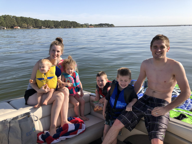 We love being out on the water as a family!