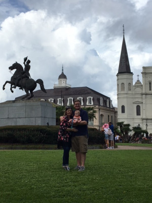 Ian's first trip to New Orleans. 