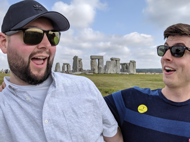 At Stonehenge in England