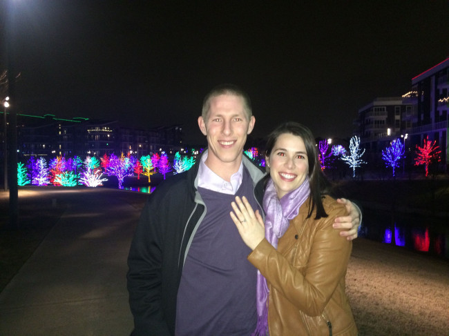 The night we got engaged 