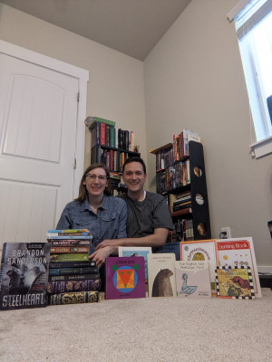From Jon Klassen to Brandon Sanderson, our taste in books is quite a wide range. Nightly reading together is not uncommon. We can't wait to read books together as a family!