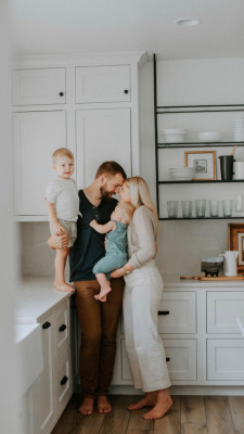 We designed and built our home in 2019 and have loved every minute living in it. Cami did an amazing job designing our kitchen and we enjoy our family dinners together each night. 