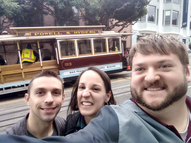 Here we are with Brianna's brother, Nick, in San Francisco. Nick has lived in San Francisco for over 10 years and took us to all the great touristy spots!