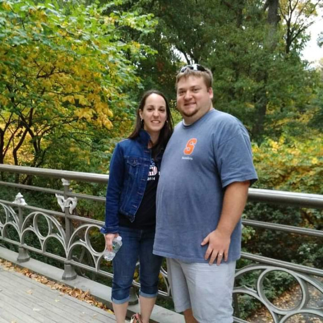 We went to New York City for our anniversary in 2016. Here we are at Central Park. We also caught a couple of Broadway shows, including an off-Broadway show that one of Brianna's childhood friends was in and did some sightseeing.