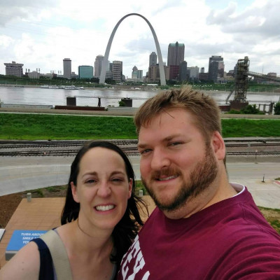 A view of the Gateway Arch in St. Louis, Missouri. We were heading to Chicago on another summer road trip and had to stop for a photo!