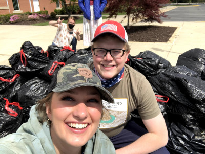 We believe in serving others and keeping our planet clean! Here's a picture from our most recent neighborhood clean-up. We also love the missionaries!