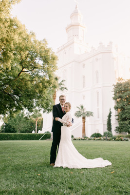 We were married in 2017 for time and all eternity in the St. George, Utah temple. 