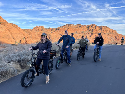 Jessica's parents own and operate an eBike company at the base of Snow Canyon State Park. We have a lot of fun cruising around.