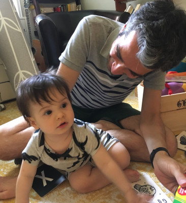 We want to give a child every opportunity in life, and most importantly, to provide them with unconditional love. Here is Peter playing with Bernardo, son of our friends Eric and Luisa.