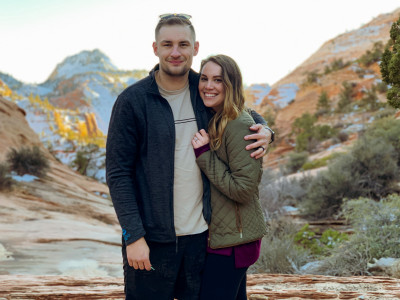 We love hiking in St George, Utah. We go to Zion national park every December. 