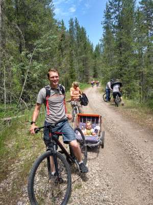 Family Bike trip in Idaho! Kourtney is not in the picture because she took it!