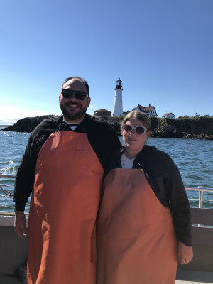 This was our awesome vacation to Maine in September of 2021. We went on a lobster boat to learn about lobster. Krista's an animal lover and felt bad for the lobster.
