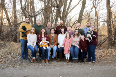 This is Blake's family. He's the second oldest of 5 kids, and we have 5 nieces and nephews. 