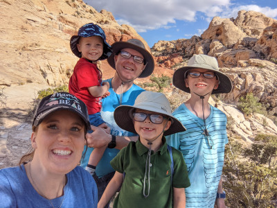We love to going hiking as a family!