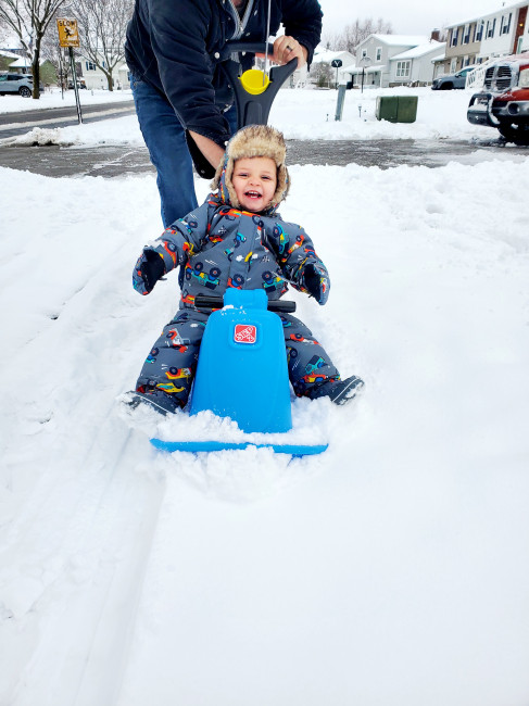 Sledding fun