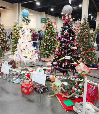 Star Wars fans at the Festival of Trees