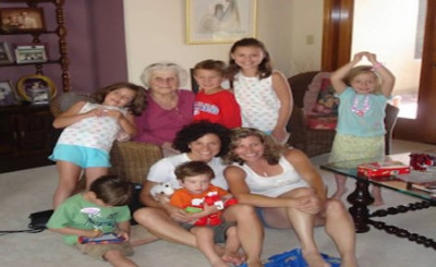 Visiting my California cousins with Grandmother a few years ago. 
