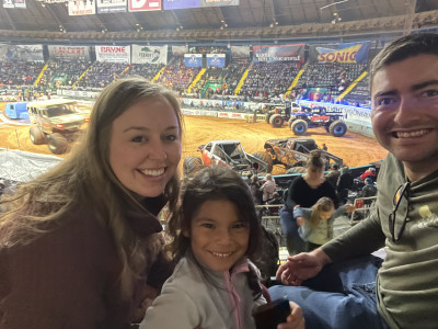 This fall we went to our first monster truck rally at the fair