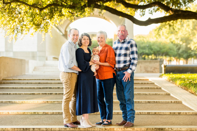 Elizabeth's parents with us.