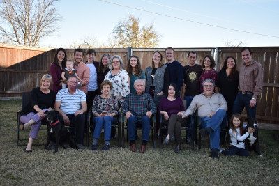 Elizabeth's family at Thanksgiving.