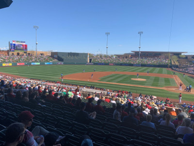 Arizona MLB spring training. It's so fun getting to enjoy some games.