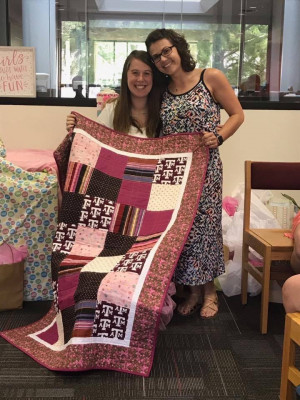 Elizabeth made this quilt for her friend's baby.