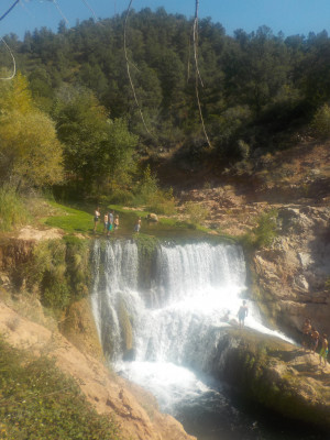 The end of one of our hikes finished at this stunning natural water fall.