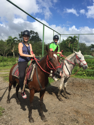 Horseback riding on our honeymoon in Costa Rica. 