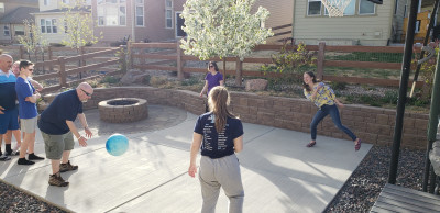 Four square with family is great!