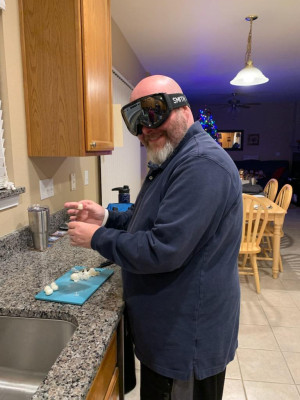 Pro tip: use goggles to avoid crying while peeling onions. 