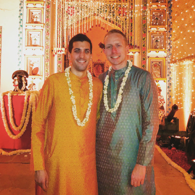 At a friend's wedding in India (2015)