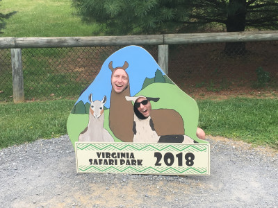 Goofing around at the Virginia Safari Park (2018)