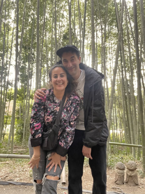 Visiting the bamboo forest in Japan!