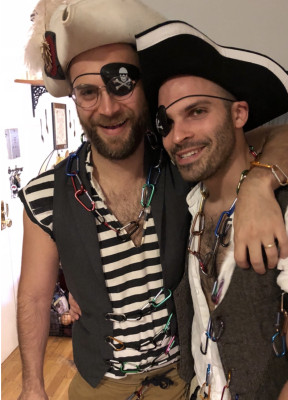 Johnny and Michael on Halloween