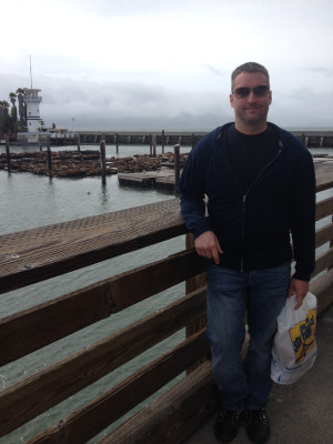 Kelly at Fisherman Wharfs Pier in San Francisco, CA. 