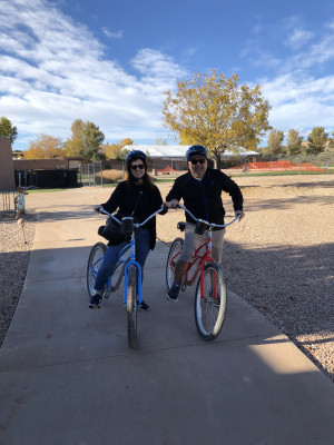 We love riding bikes!