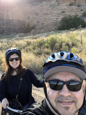 We love riding bikes together.