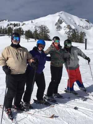 Sarah grew up skiing with her family and couldn't wait to teach Paul