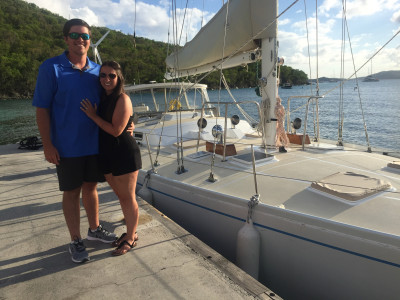 Sailboat Cruise on our honeymoon