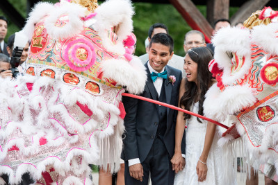 Chinese lion dance at our wedding