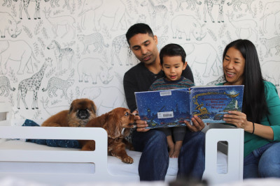 Our family loves reading books together!