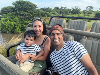 Sharing our love of travel with Bodhi is so special - here we are on safari in South Africa!