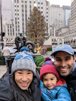 We love the holidays! Each year we visit the tree in Rockefeller Center!