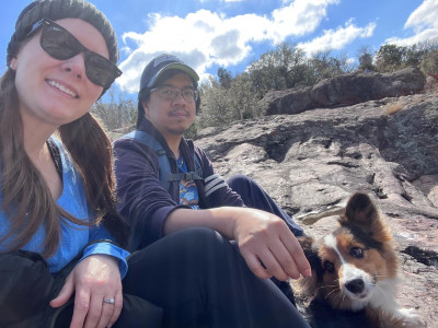 Camping and hiking with the dogs