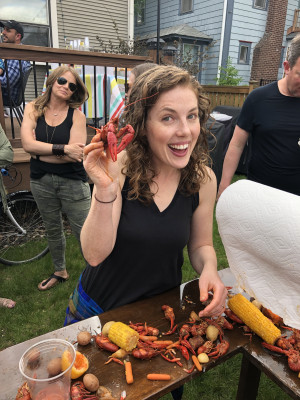Emily is from Louisiana, and we love a good crawfish boil!
