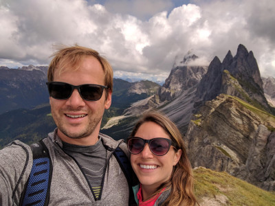 Us on an amazing hiking trip in Italy!