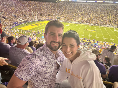 We love LSU sporting events and cheering on our Tigers!