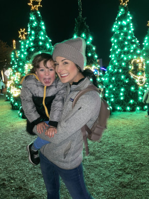 Christmas lights with Nanny!