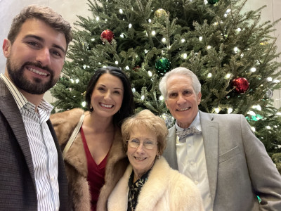 Christmas jazz concert with Lauren's grandparents