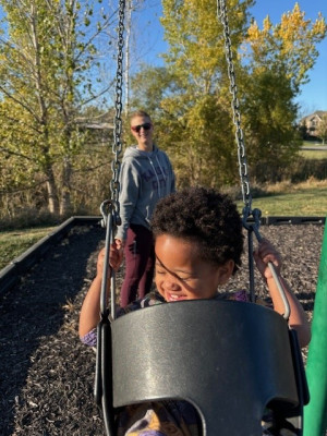 Swinging in the park!